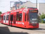 Wagen 638 der HAVAG mit ziel Hauptbahnhof am 14.6.15