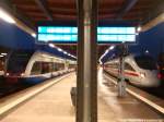 UBB GTW 2/6 & BR 411 im Bahnhof Stralsund Hbf am 14.2.14