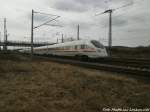 411 002 beim einfahren in den Bahnhof Naumburg (Saale) am 24.2.15