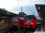 425 575 und 622 033 im Bahnhof Worms Hbf am 15.1.17