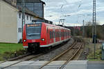 Am 7.1.2018 ist der 425 765 als S1 nach Homburg (Saar) Hbf bei der Einfahrt in Schefflenz zusehen.