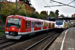 474 638-2 ist zum umsetzen im RBF harburg gefahren,rechts der metronom nach hamburg,19.10.17