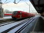 611 XXX bei der Einfaht in den Ulmer Hbf am 23.1.17