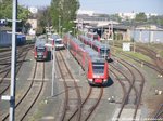 Abgestellte 612er, 642er, 672er und ein Dostowagen in Leipzig am 8.5.16