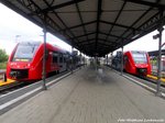 622 038 / 538 und 622 030 / 530 im Bahnhof Grnstadt am 2.6.16