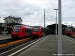 622 030 / 530, 622 038 / 538 und 622 526 / 026 im Bahnhof Grnstadt am 2.6.16