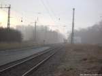 628 651 mit ziel Stralsund Hbf kommt in den Bahnhof Sternefeld Eingefahren am 14.12.13