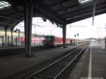 BR 628 im Dreierpack beim verlassen des Bahnhofs Halle (Saale) Hbf am 12.12.14