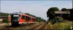 642 572 mit der RB 16377 in Reuden(Zeitz) am 20.08.2010