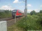 642 051/551 als RB12 mit ziel Graal-Mritz kurz hinter Rostock Hbf am 22.6.13