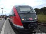 642 553/053 als RE8 mit ziel Wismar im Bahnhof Bad Doberan am 13.7.14