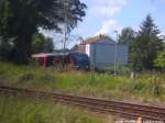 BR 642 als RE12 mit ziel Graal-Mritz im Bahnhof Rvershagen am 15.7.14