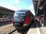 642 051 / 551 als RB12 mit ziel Graal-Mritz im Bahnhof Rostock Hbf am 15.7.14