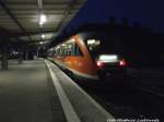 642 176 / 676 als RB50 mit ziel Dessau Hbf im Bahnhof Gsten am 5.2.15