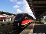 642 549 / 049 als RE8 mit ziel Wismar im Bahnhof Rostock Hbf am 8.11.15