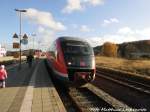 642 549 / 049 als RE8 mit ziel Wismar im Bahnhof Bad Doberan am 8.11.15