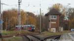 642 XXX / XXX beim einfahren in den Bahnhof Wismar am 8.11.15