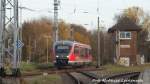 642 XXX / XXX beim einfahren in den Bahnhof Wismar am 8.11.15