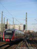 642 179 / 679 als Rb75 mit ziel Eilenburg verlsst den Hallenser Hbf am 14.1.16