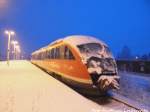 642 222 / 722 abgestellt im Bahnhof Oebisfelde am 16.1.16