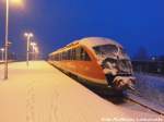 642 222 / 722 abgestellt im Bahnhof Oebisfelde am 16.1.16