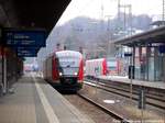 642 007/507 mit 642 XXX / XXX im Bahnhof Kaiserslautern Hbf am 28.1.17