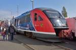 DB 642 537 steht am 8 April 2017 in Dresden-Altstadt.