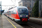 642 086/586 von DB / CD verlsst als RB 28005 mit ziel Rumburk den Bahnhof Decin hl.n. am 13.3.24