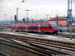 643 XXX wird als RB mit ziel Bingen Hbf im Bahnhof Kaiserslautern Hbf bereit gestellt am 28.1.17