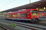 DB 650 023 wartet am 13 September das Abfahrtsignal ab in Plochingen.