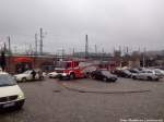 Feuerwehreinsatz am Hallenser Hauptbahnhof am 19.11.14