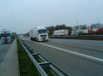 SZM MAN TGA mit Khlkofferauflieger der Spedition PABST unterwegs auf der A 61 bei Dannstadt am 19.11.2013