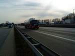 SZM Mercedes-Benz Actros mit Chemietankauflieger der Spedition Alfred Talke gesehen auf der A 61 Hhe Rasthof Dannstadt am 18.02.2014 