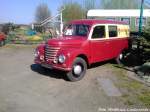 MITROPA Lieferwagen am Lokschuppen Pomerania in Pasewalk am 4.5.13