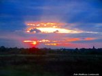 Sonnenuntergang ber Sachsen-Anhalt´s Altmark am 3.10.16