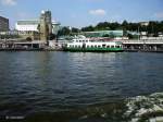 Hamburg St.Pauli Landungsbrücken mit Traditionsschiff MS Kirchdorf (erbaut 1962).