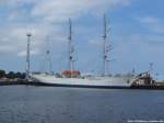 Die Gorch Fock im Stralsunder Stadthafen am 7.8.13