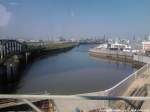 Blick auf Die Elbe und auf Die City von Hamburg am 8.6.13