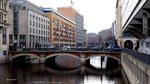 Hamburg, Adolphsbrücke über das Alsterfleet.