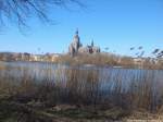 Blick auf Stralsunds Altstadt am 10.3.14