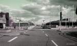 Hannover Airport, Hochstraße vor den Terminals.