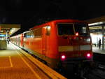 111 150 im S-Bahndienst mit x-Wagen in Dortmund Hbf, hier am Abend des 22.August 2017.