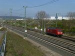 145 059 ist am 22.5.16 alleine auf dem Weg Richtung Erfurt.