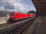 146 124 verlässt am 21.08.14 mit einem RegionalExpress den Bremer Hauptbahnhof.