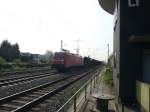 152 054 durchfhrt den Bahnhof Ratingen-Lintorf.