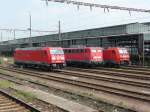 140 858, 152 098 und 185 366 am 21.04.2011 in Wanne-Eickel.