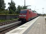 152 169 durchfhrt am 16.7.13 den Bahnhof Gladbeck-West.