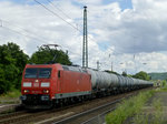 185 010 mit einem Kesselwagenzug in Großheringen, 2.