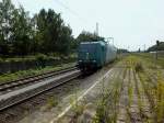 185 533 (91 80 6185 533-7 D-CTD), laut Aufschrift von r4c, tatschlich bei Captrain eingestellt und bei der ITL im Einsatz, durchfhrt am 16.7.13 Gladbeck-West.