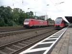 644 052 und 189 069 treffen sich am 08.08.2012 in Kln-West.